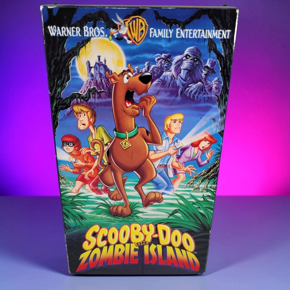 Warner Bros Scooby-Doo on Zombie Island VHS Kids Movie Good TESTED 90s Retro